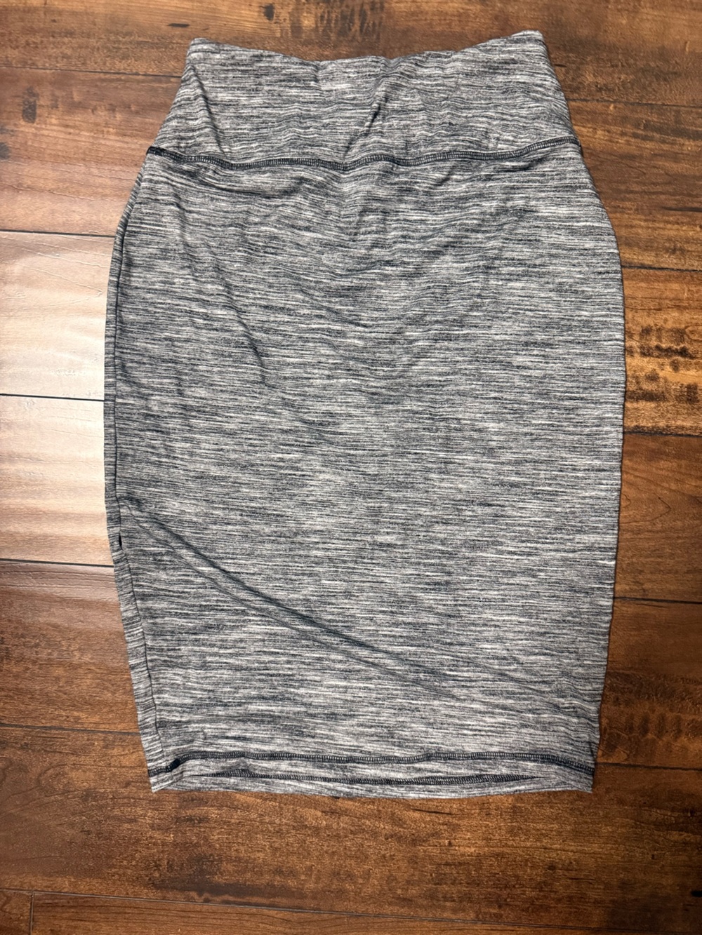 Athleta grey cotton pencil skirt
